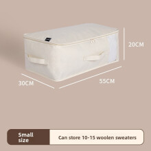(55x30x20cm) Fabric Multiuse Oxford Clothes Organizer With Transparent Window For Dorm Rooms Moving