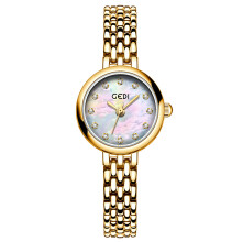 (Gild White) Fashion Quartz Watch For Women With Alloy Shell And Movement Precise Quartz