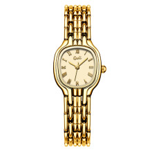 (Gold) Stylish Womens Watch With Gold Tone Case And Quartz Movement Formal Events For
