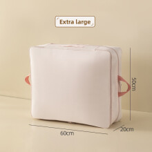 (Pink 60x50x40cm) Bedding Portable Clothing Storage Bag With Oxford Material Home For Travel