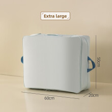 (Blue 60x50x40cm) Bedding Portable Clothing Storage Bag With Oxford Material Home For Travel