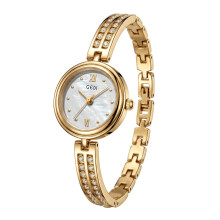 (Gold White) The Of Lord The Rings Elegant Quartz Wristwatch Women Mineral Daily Glass Use