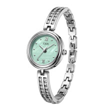 (White Green) Lord Of The The Rings Elegant Quartz Wristwatch Women Mineral Daily Glass Use