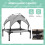 Cooling Raised Pet Bed - Light Grey, 76x61x69.5cm 5