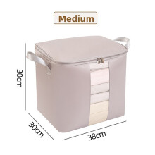 (Gray 38x30x30cm) Packing Clothing Spacious Bag With Moistureproof Fabric For Bedroom And Travel Storage