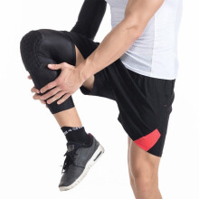 (Black, XL) Knee Pad Honeycomb Basketball Crashproof Antislip Leg Long Protector Sleeve Gear