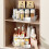 Plastic Kitchen Organizer With Silent Rotating Base For Oil Salt And Sauce Storage Bottle 2