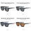 (Black)Black Frame Polarized Sport Sunglasses With Uv Protection For Travel Commuting 2