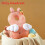 (Orange)Baby Anti Fall Pillow Head Protection Backpack Adjustable Strap 3d Cartoon Breathable 1