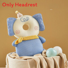 (Blue Yellow)Baby Anti Fall Pillow Head Protection Backpack Adjustable Strap 3d Cartoon Breathable