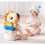 (Blue)Baby Anti Fall Pillow Head Protection Backpack Adjustable Strap 3d Cartoon Breathable 21