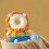 (White)Baby Anti Fall Pillow Head Protection Backpack Adjustable Strap 3d Cartoon Breathable 7