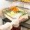 (Beige)Plastic Multisection Food Storage Tray For Hot Pot And Meal Storage Prep 5