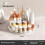 Plastic Kitchen Organizer With Silent Rotating Base For Oil Salt And Sauce Bottle Storage 7