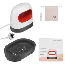 Misvayli HTV Vinyl Heat Press, Mini Iron-On Transfer Machine for Custom T-Shirts, Shoes, Hats & Bags, Ceramic Plate, 3 Temperature Modes