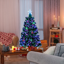 3FT Green Fibre Optic Christmas Tree Various Effects Holiday Xmas Home Decorations RGB Light