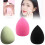 (Drip Rosered)Beauty Blender Makeup Sponge With Shape For Applying Foundation Blush And 5