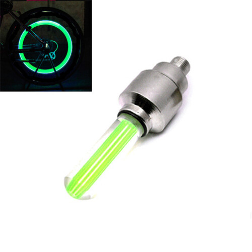 (Red)Bicycle Valve Light Plastic Material Red Blue Green Yellow Vibration Flicker 2