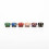 (Red)For 810 Tfv8 Drip Tip Resin Starry Sky Style Cigarette Holder Enthusiasts For 7