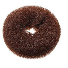 (Coffee,M)Hair Bun Maker Tool With Nylon Material For All Ages Easy Stylish Updos Gift