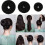 (Beige,L)Hair Bun Maker Tool With Nylon Material For All Ages Easy Stylish Updos Gift 8