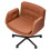 Living And Home Height Adjustable Swivel Office Chair with 90° Expandable Armrests & 15° Rocking Function, Brown 2
