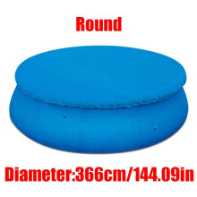 (Round-366,366cm/144.09in)6812ft Garden Outdoor Family Pools Swimming Pool Round Frame Rectangle Cover