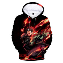 (#1,S)Sweat à capuche imprimé en 3D Demon Slayerkimetsu No Yaiba sweat à capuche manteau pull