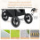 Foldable Pet Stroller, 3-Wheel, Adjustable Canopy, 25kg Capacity 4
