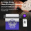 A46 Tattoo-Schablonen-Drucker – Bluetooth Thermodrucker, Schwarz, kompakt, kompatibel mit Android, iOS und Windows 10