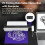 A46 Tattoo-Schablonen-Drucker – Bluetooth Thermodrucker, Schwarz, kompakt, kompatibel mit Android, iOS und Windows 11