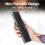 A46 Tattoo-Schablonen-Drucker – Bluetooth Thermodrucker, Schwarz, kompakt, kompatibel mit Android, iOS und Windows 8