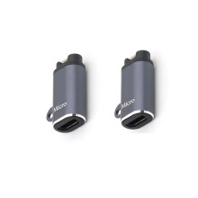 Garmin auf Typ-C Adapter, Gerader Stecker, 2er-Pack - Kompatibel mit Garmin Fenix, Forerunner, Vivoactive