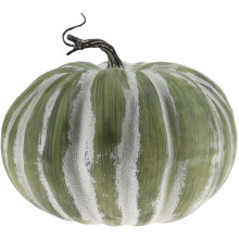 Citrouille Artificielle en Mousse Décorative Esthétique Automne 21,6 cm Verte
