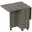 Folding Dining Table for 4-6 Drop Leaf Table on Wheels W/ Drawers 3