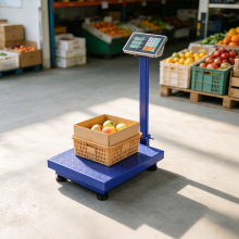 300KG Weight Electronic Platform Scale Digital Floor Heavy Duty Folding Scales Stainless Steel High-Definition LCD Display