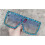 Oversized Square Sunglasses,Light Blue Frame,Double Blue Lens 1