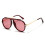 Square Frame UV Protection Sunglasses,Brown Frame,Full Brown Lens 2