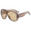 Übergroße, integrierte Sonnenbrille, glänzend schwarzer Rahmen, dunkelgraue Gläser 4