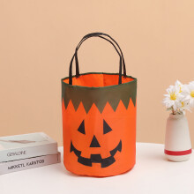 Halloween-Kürbis-Leckerli-Eimer Orange