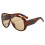 Übergroße, integrierte Sonnenbrille, glänzend schwarzer Rahmen, dunkelgraue Gläser 5