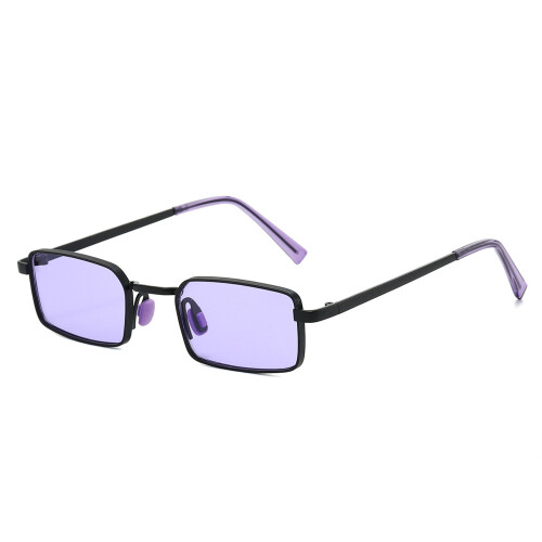 Square Sunglasses Yellow Lens,Black Frame,Orange Yellow Lens 1