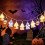 Halloween LED Pumpa Spöke Ljusslinga Mix A 4