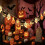Halloween LED Pumpa Spöke Ljusslinga Mix B2 5