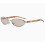 Oval Sunglasses Unisex,Silver Frame,Champagne Lens 1