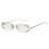 Rimless Sunglasses for Women,Silver Frame,Light Silver Mirror Lens 1