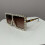 Oversized Square Sunglasses,Leopard Frame,White Crystal Lens 1