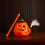 Halloween Party Broom Prop Glow Pumpkin Yellow A 1