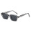 Square Metal Sunglasses UV Protection,Burgundy Frame,Grey Lens 5