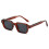 Square Metal Sunglasses UV Protection,Burgundy Frame,Grey Lens 1